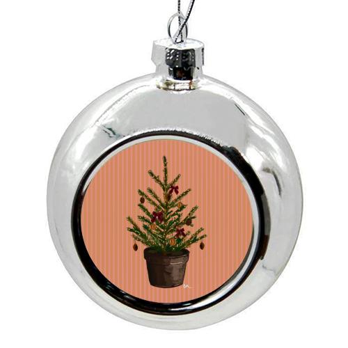 A Christmas Tree - colourful christmas bauble by Beverley Rae
