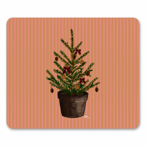 A Christmas Tree - mouse mat by Beverley Rae