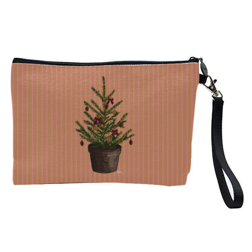 A Christmas Tree - pretty makeup bag by Beverley Rae