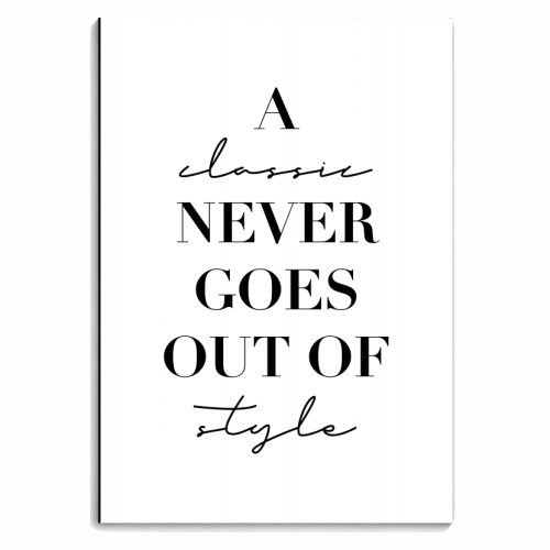 A Classic Never Goes Out of Style - personalised A4, A5, A6 notebook by Toni Scott