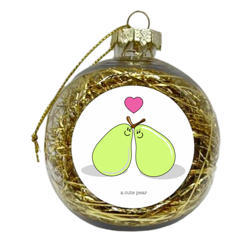 A cute pear - xmas bauble by Adam Regester