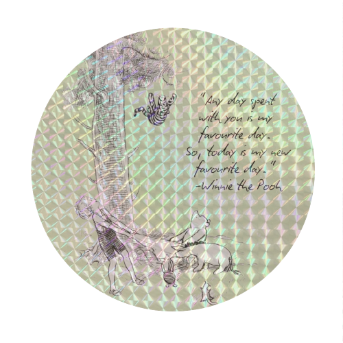 A day spent with you - Circle Sticker by Ms Doodle