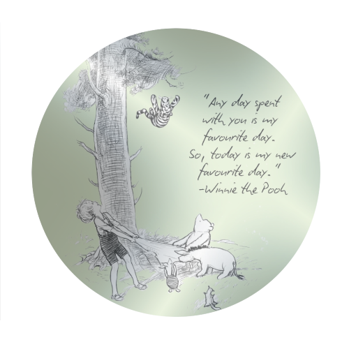 A day spent with you - Circle Sticker by Ms Doodle