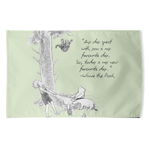 A day spent with you - funny tea towel by Ms Doodle