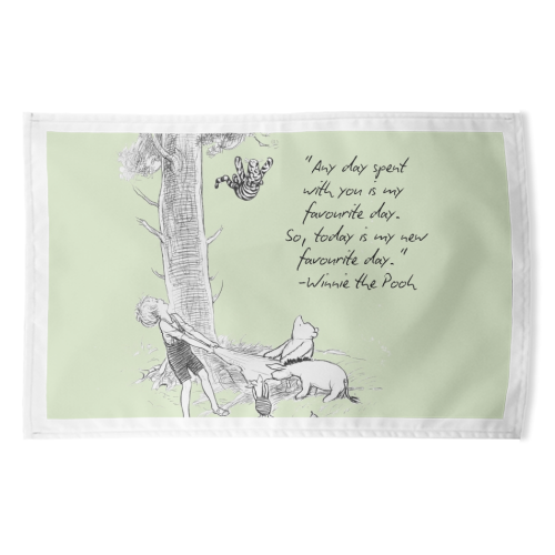 A day spent with you - funny tea towel by Ms Doodle