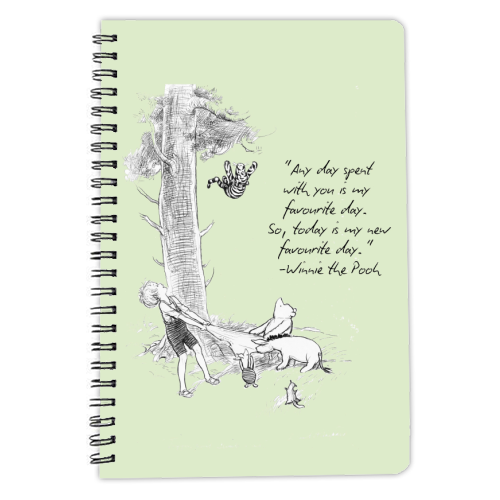 A day spent with you - personalised A4, A5, A6 notebook by Ms Doodle