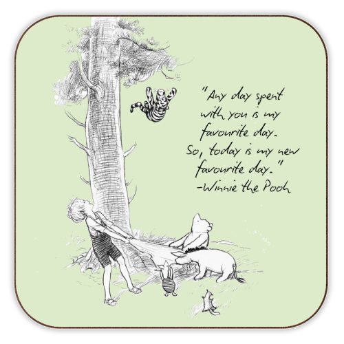 A day spent with you - personalised beer coaster by Ms Doodle