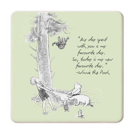 A day spent with you - personalised beer coaster by Ms Doodle