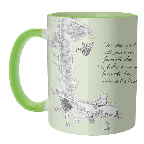 A day spent with you - unique mug by Ms Doodle