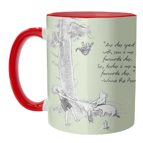 A day spent with you - unique mug by Ms Doodle