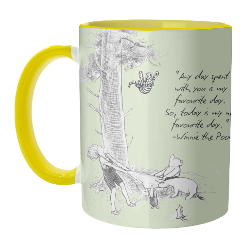 A day spent with you - unique mug by Ms Doodle