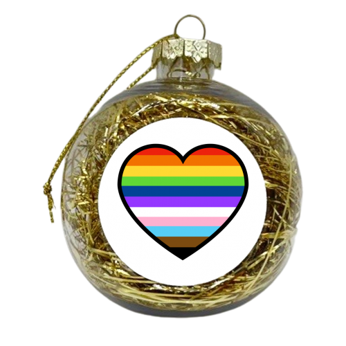 A Heart Full Of Pride - xmas bauble by Adam Regester