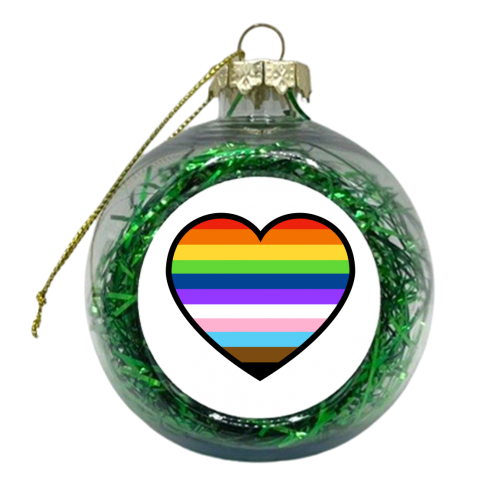 A Heart Full Of Pride - xmas bauble by Adam Regester