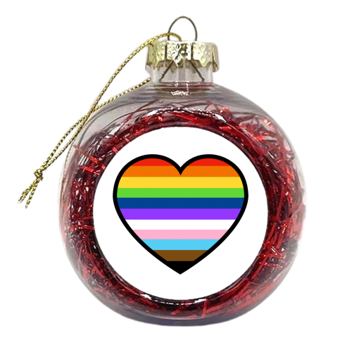 A Heart Full Of Pride - xmas bauble by Adam Regester