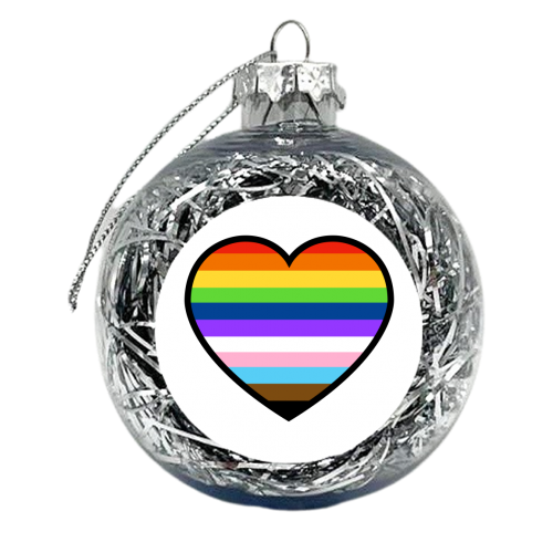 A Heart Full Of Pride - xmas bauble by Adam Regester