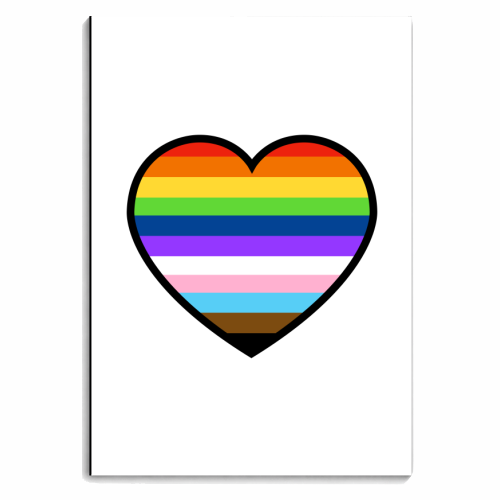 A Heart Full Of Pride - personalised A4, A5, A6 notebook by Adam Regester