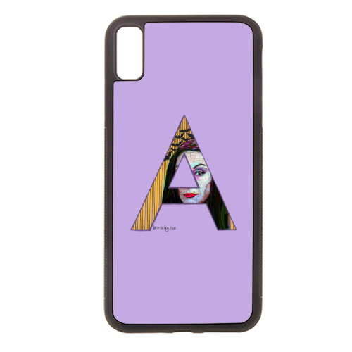 A is for Mrs Addams - stylish phone case by Beverley Rae
