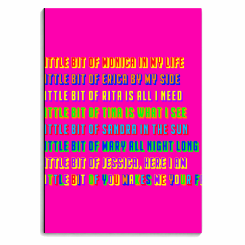 A Little Bit Of You - personalised A4, A5, A6 notebook by Wallace Elizabeth