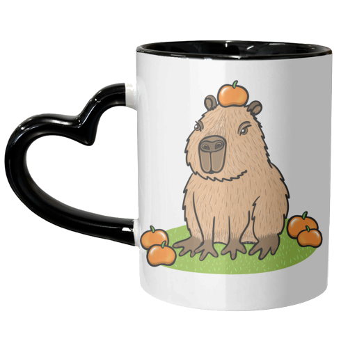 A lovely capybara - unique mug by PixieDrew