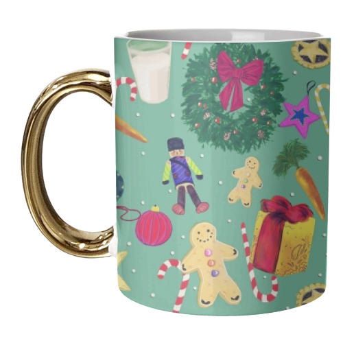A Merry Christmas - unique mug by minniemorris art