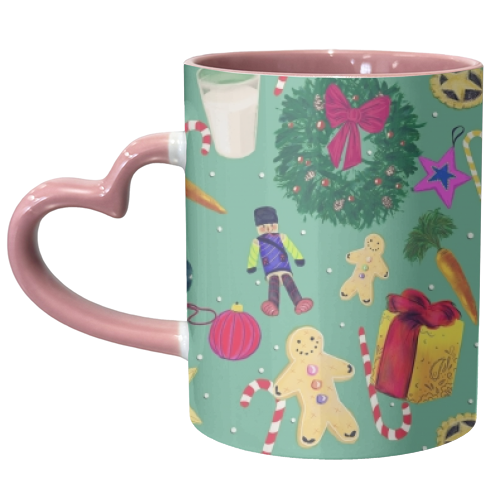 A Merry Christmas - unique mug by minniemorris art