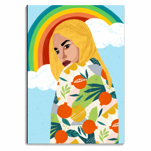 A Rainbow In Someone's Cloud - personalised A4, A5, A6 notebook by Uma Prabhakar Gokhale