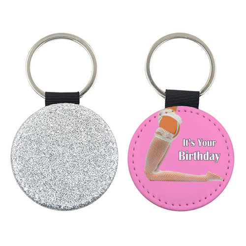 A Sexy Stockings Birthday - keyring by David Bond