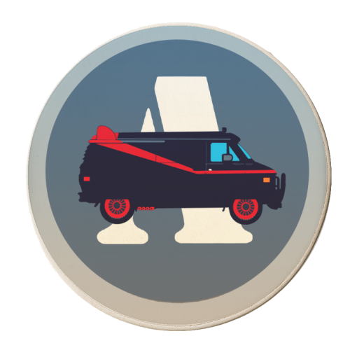 A-Team - personalised beer coaster by Danny Welch