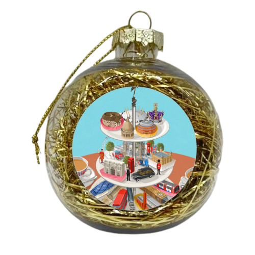 a very british pastime - xmas bauble by John Holcroft