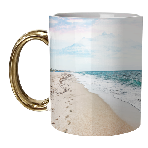 A Walk On The Beach - unique mug by Uma Prabhakar Gokhale
