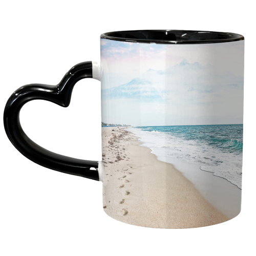 A Walk On The Beach - unique mug by Uma Prabhakar Gokhale