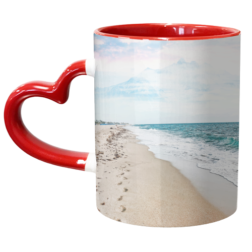 A Walk On The Beach - unique mug by Uma Prabhakar Gokhale