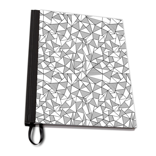 Ab Lines with Blocks 2 White - personalised A4, A5, A6 notebook by Emeline Tate