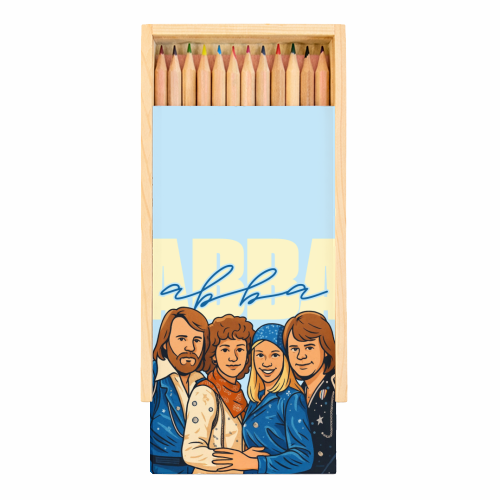 ABBA - Coloured Pencils with Box by Ms Doodle