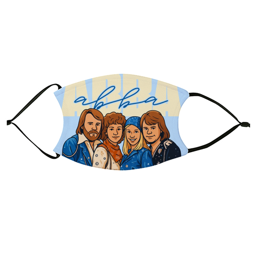 ABBA - face cover mask by Ms Doodle