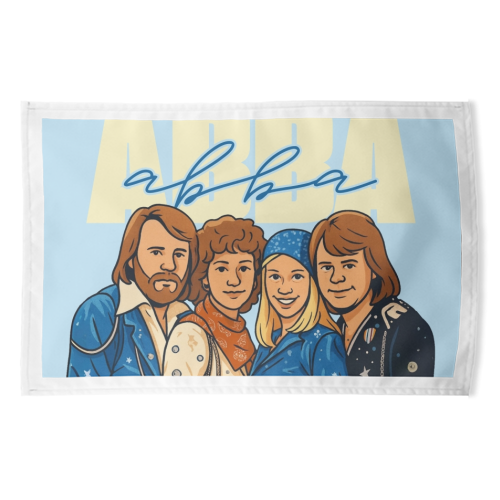 ABBA - funny tea towel by Ms Doodle