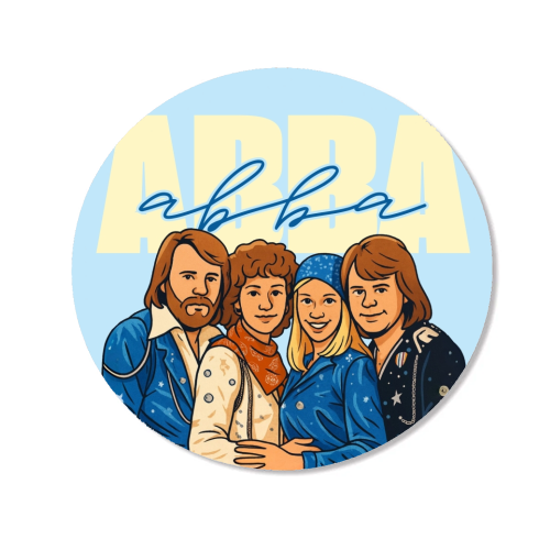 ABBA - Magnet by Ms Doodle