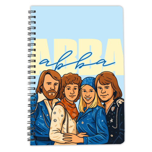 ABBA - personalised A4, A5, A6 notebook by Ms Doodle