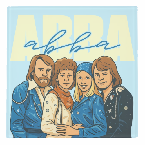 ABBA - personalised beer coaster by Ms Doodle