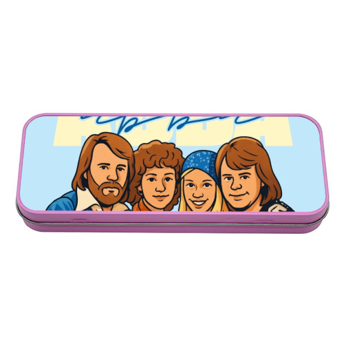 ABBA - tin pencil case by Ms Doodle