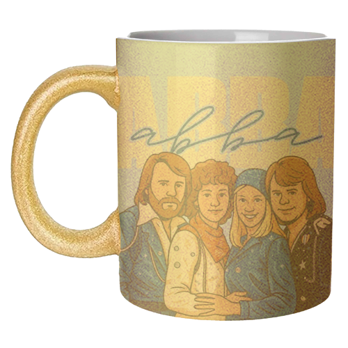 ABBA - unique mug by Ms Doodle