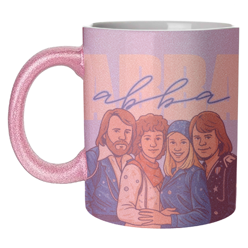 ABBA - unique mug by Ms Doodle