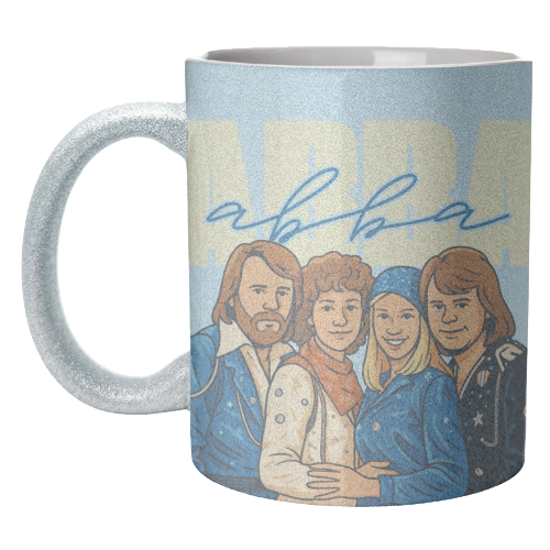 ABBA - unique mug by Ms Doodle