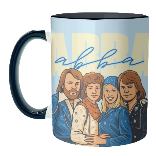 ABBA - unique mug by Ms Doodle