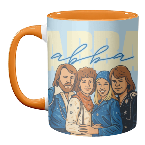ABBA - unique mug by Ms Doodle