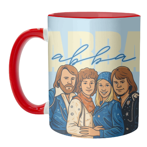 ABBA - unique mug by Ms Doodle