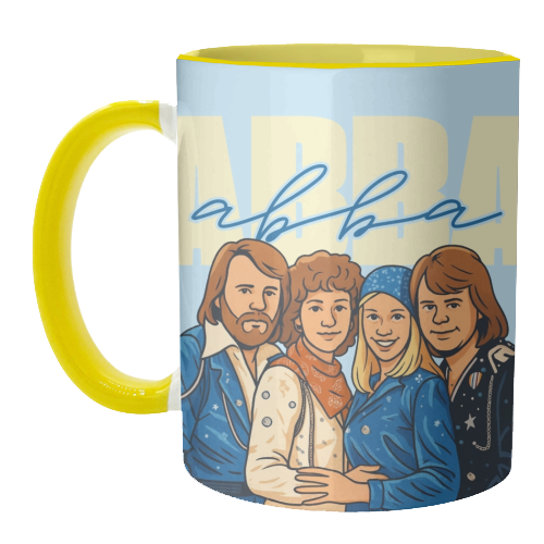 ABBA - unique mug by Ms Doodle