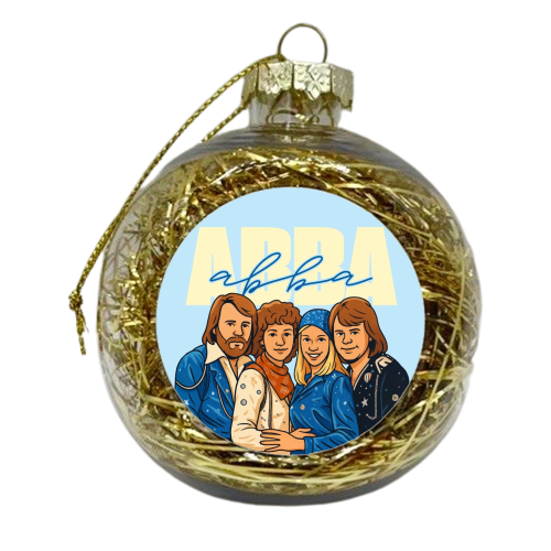 ABBA - xmas bauble by Ms Doodle