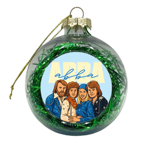 ABBA - xmas bauble by Ms Doodle