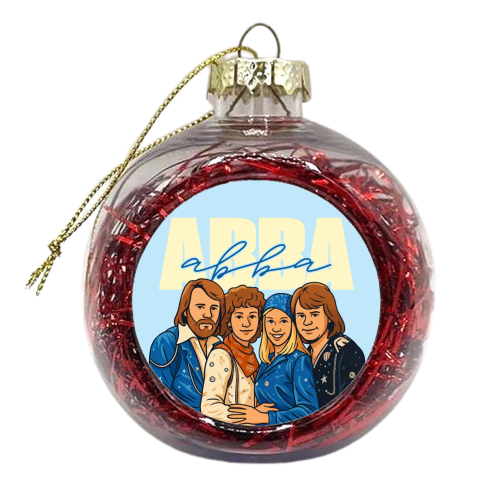 ABBA - xmas bauble by Ms Doodle
